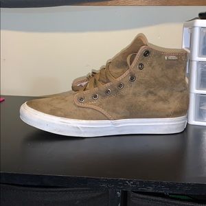 Camel colored suede Vans